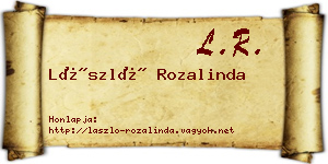 László Rozalinda névjegykártya